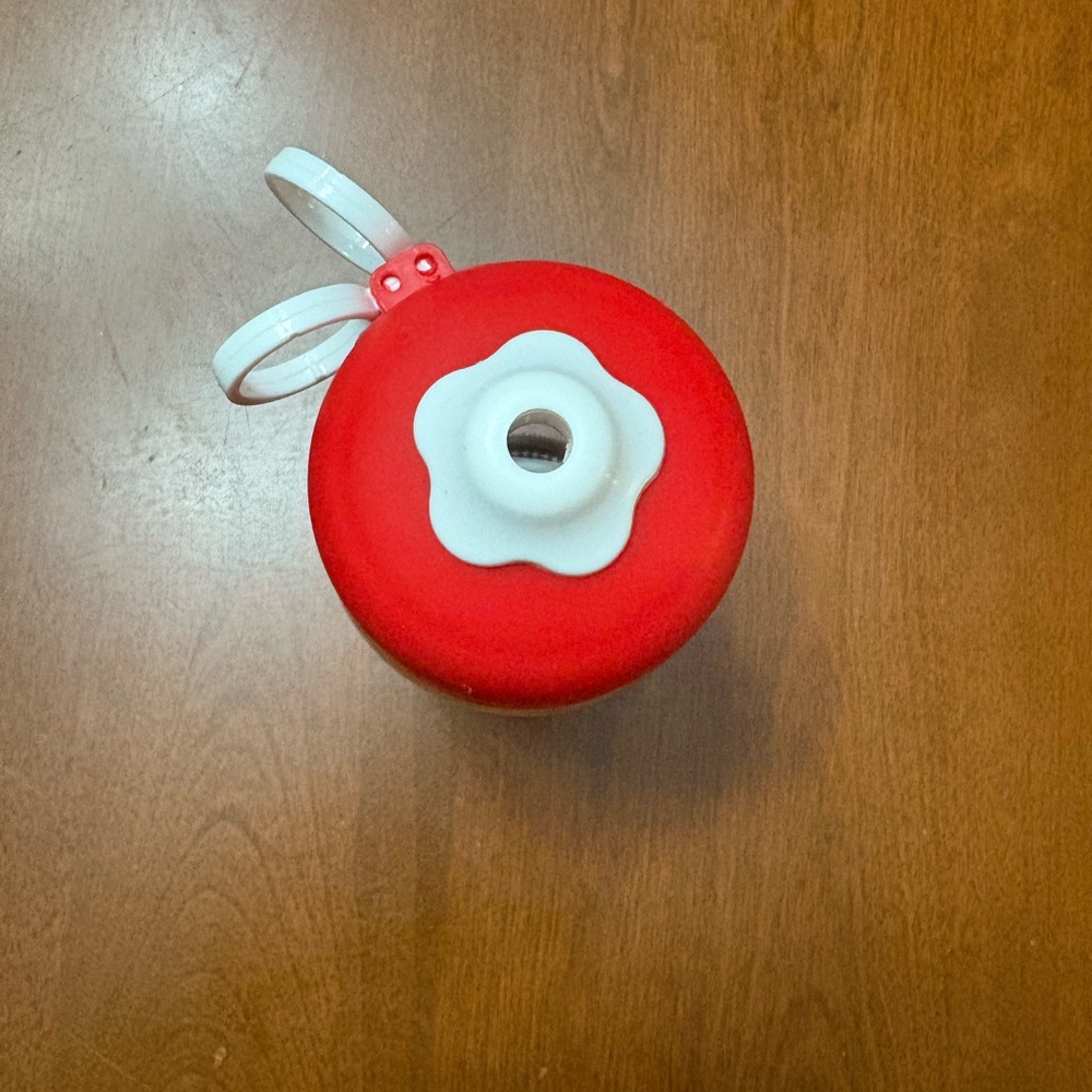 Red and White Drink Dispenser